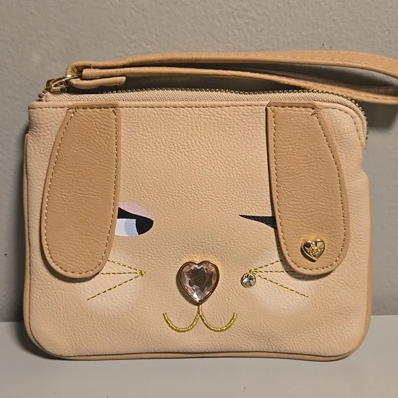 Luv Betsey Tan Puppy Wristlet - Picture 11 of 11